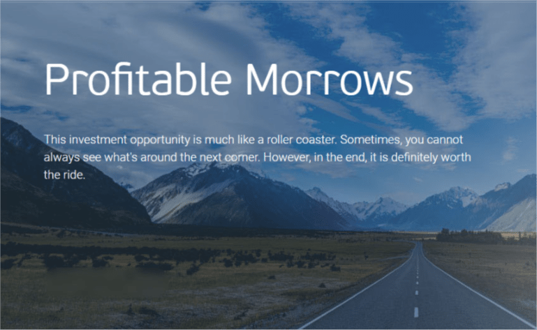profitable morrows