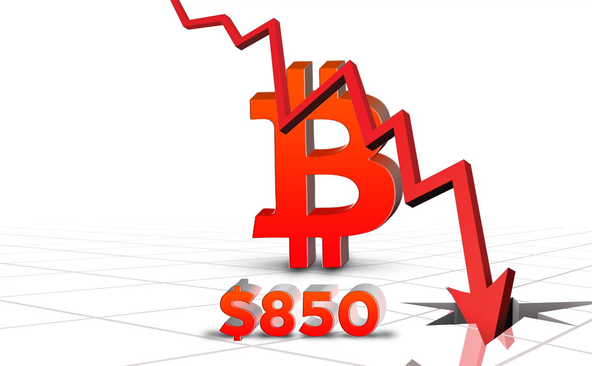 Bitcoin Cash Price Technical Analysis – BCH/USD Drops Below $850