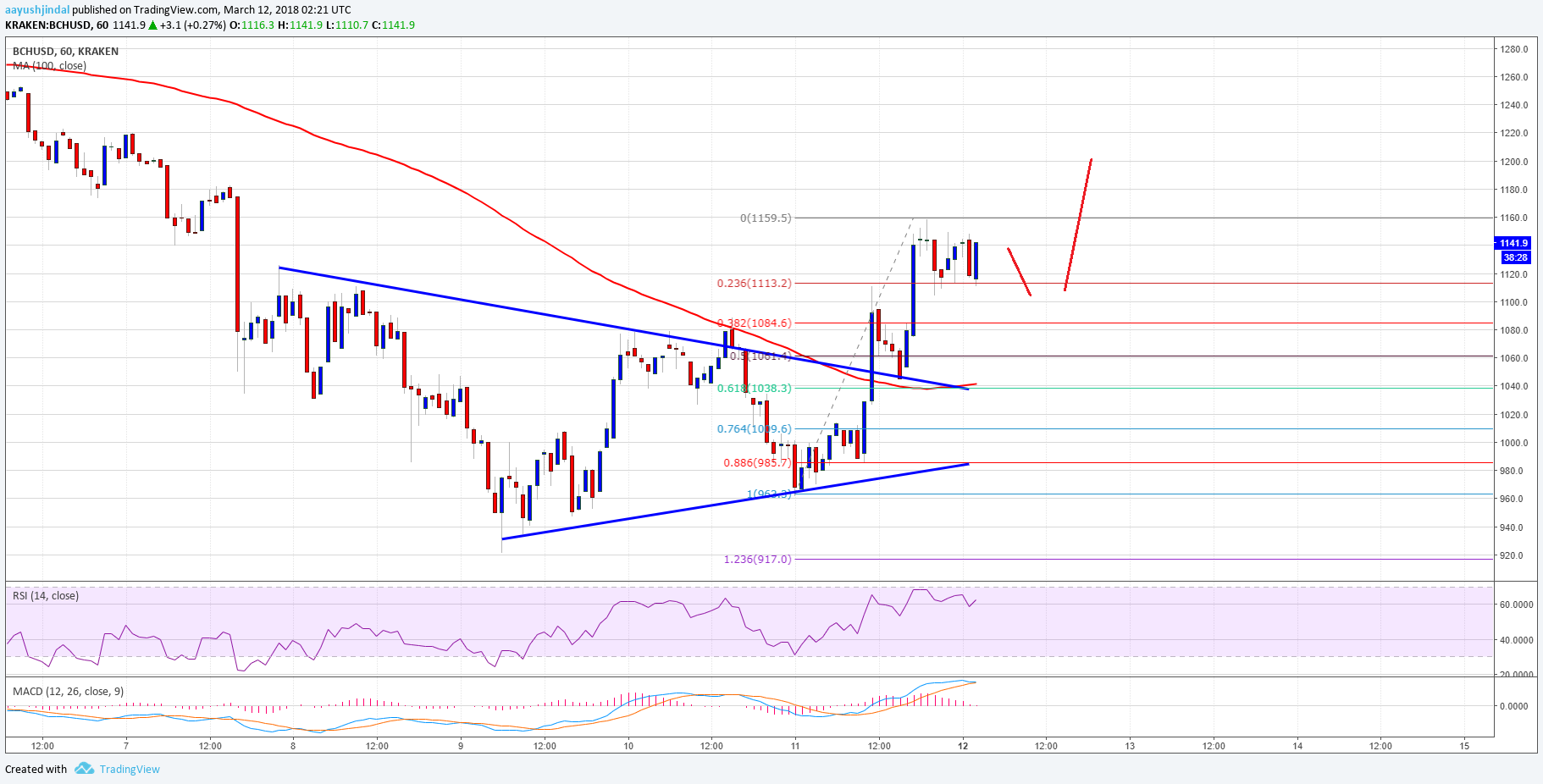 Bitcoin Cash Price Technical Analysis – BCH/USD to Trade Higher