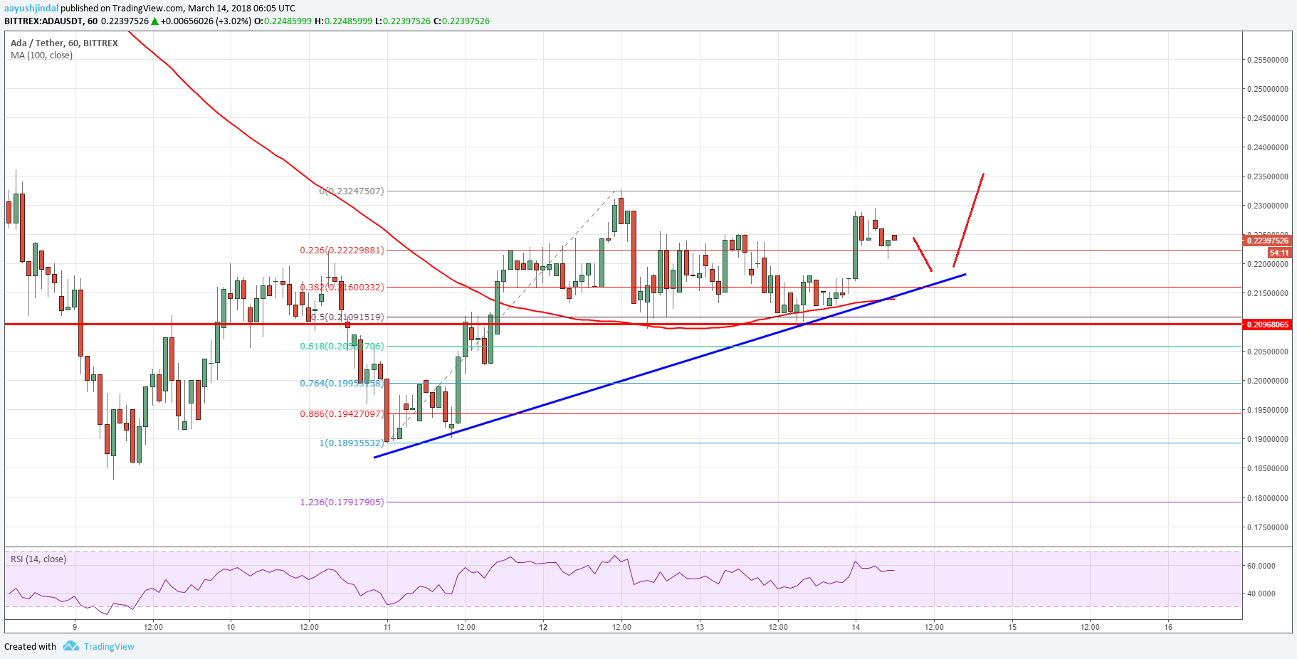Cardano Price Technical Analysis – ADA/USD Could Test $0.25