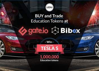 Education Tokens (LEDU) Now Listed on Gate.io and Bibox – Chance to Win One of Three Teslas