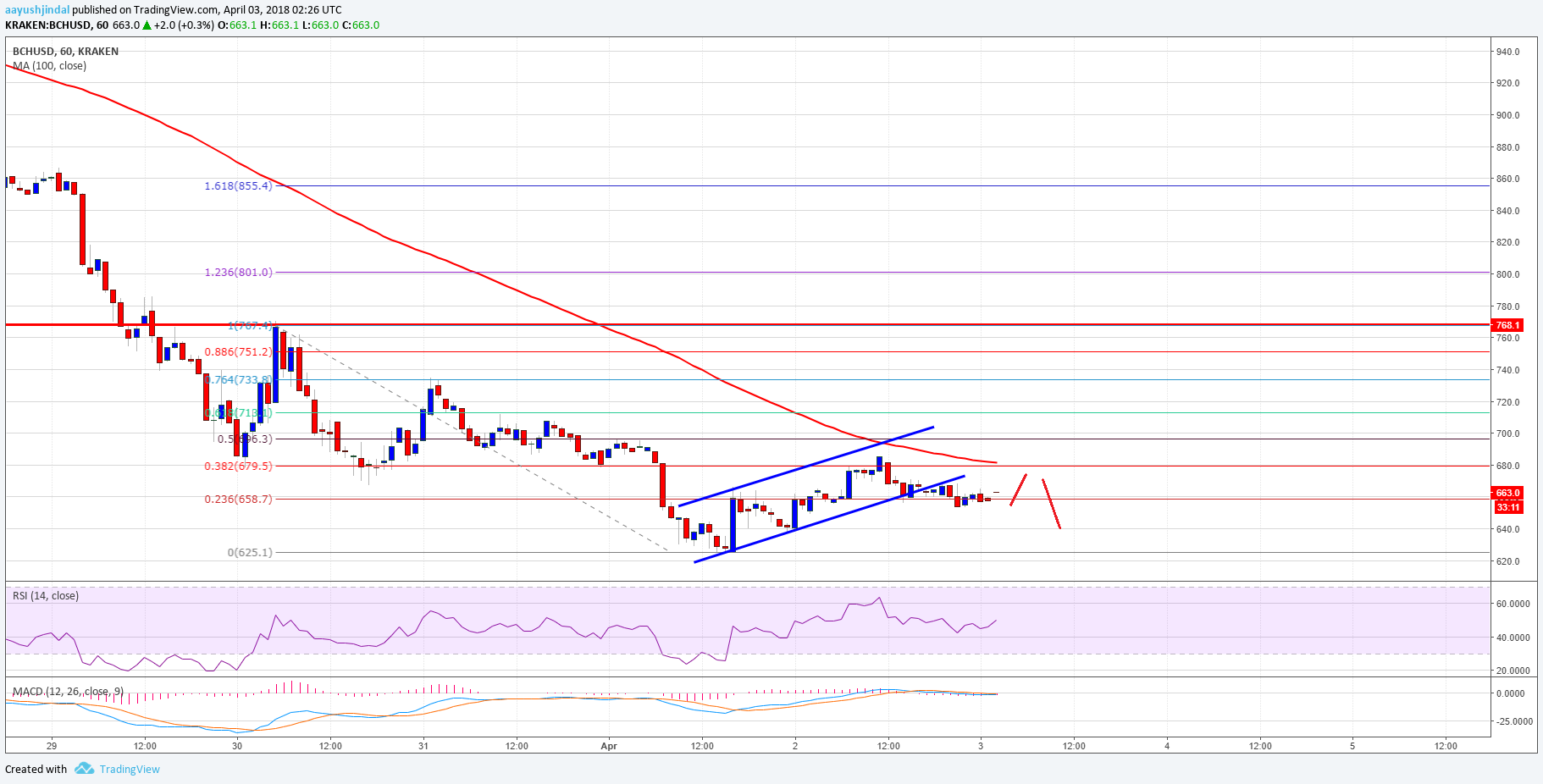 Bitcoin Cash Price Technical Analysis – BCH/USD Struggle Continues