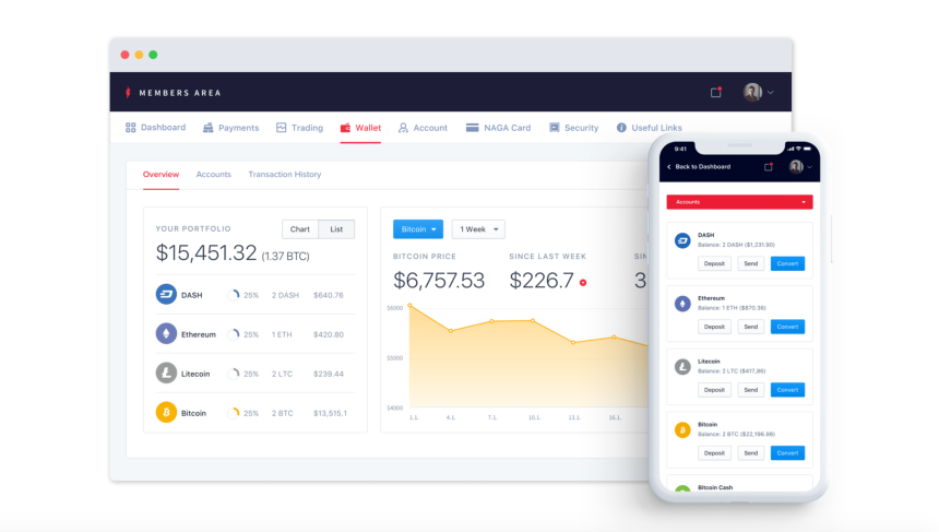 naga wallet, cryptocurrency wallets
