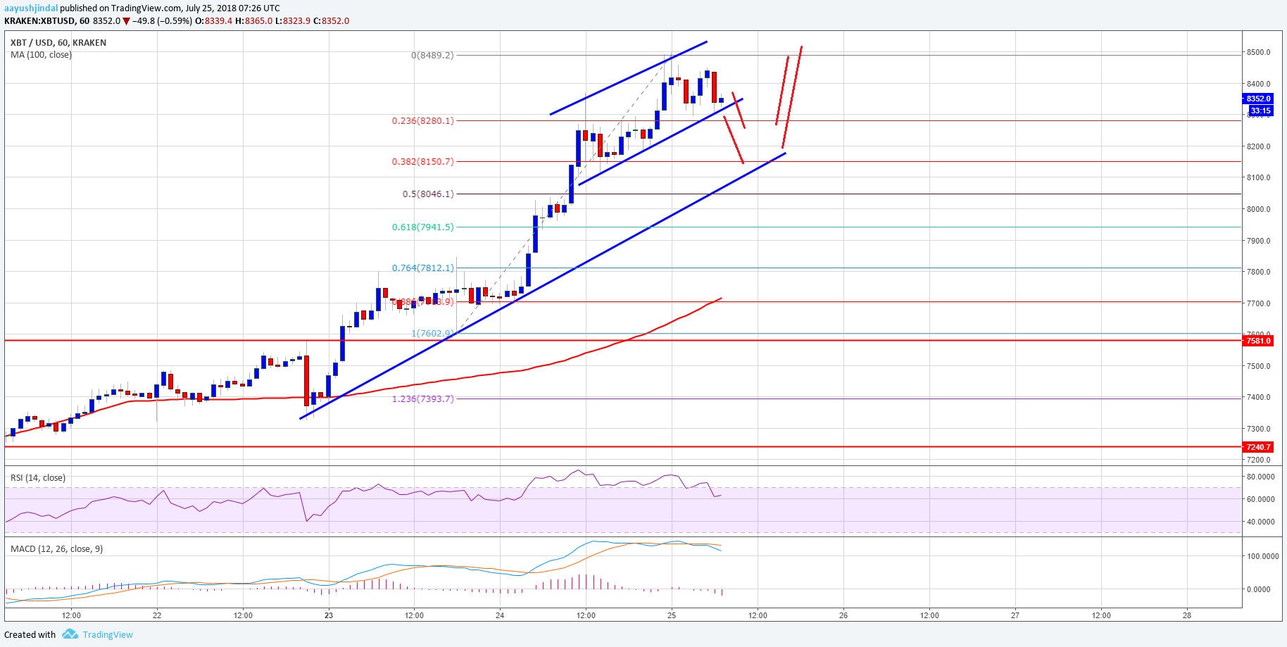 Bitcoin Price Analysis BTC USD