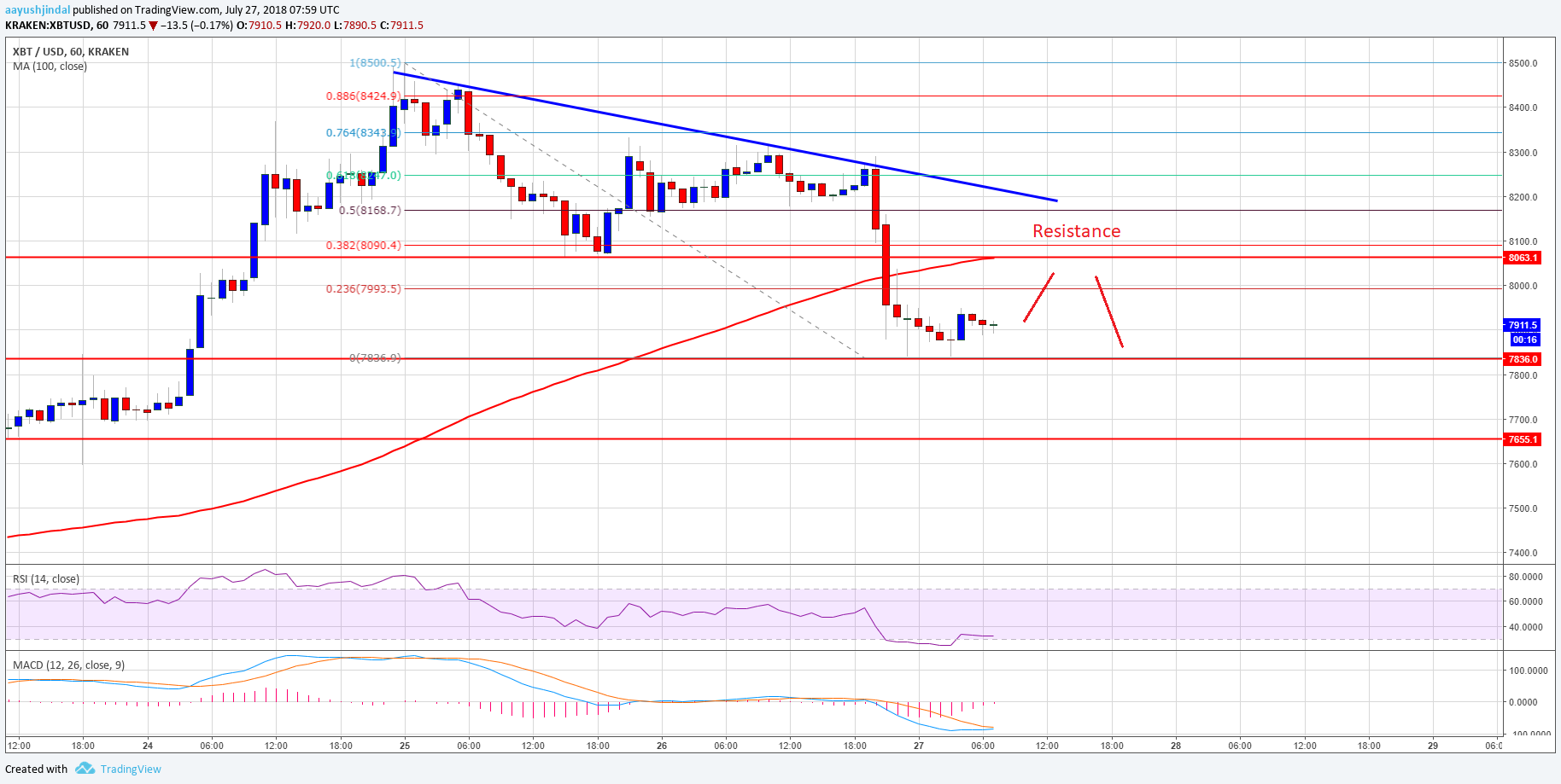 Bitcoin Price Analysis BTC USD