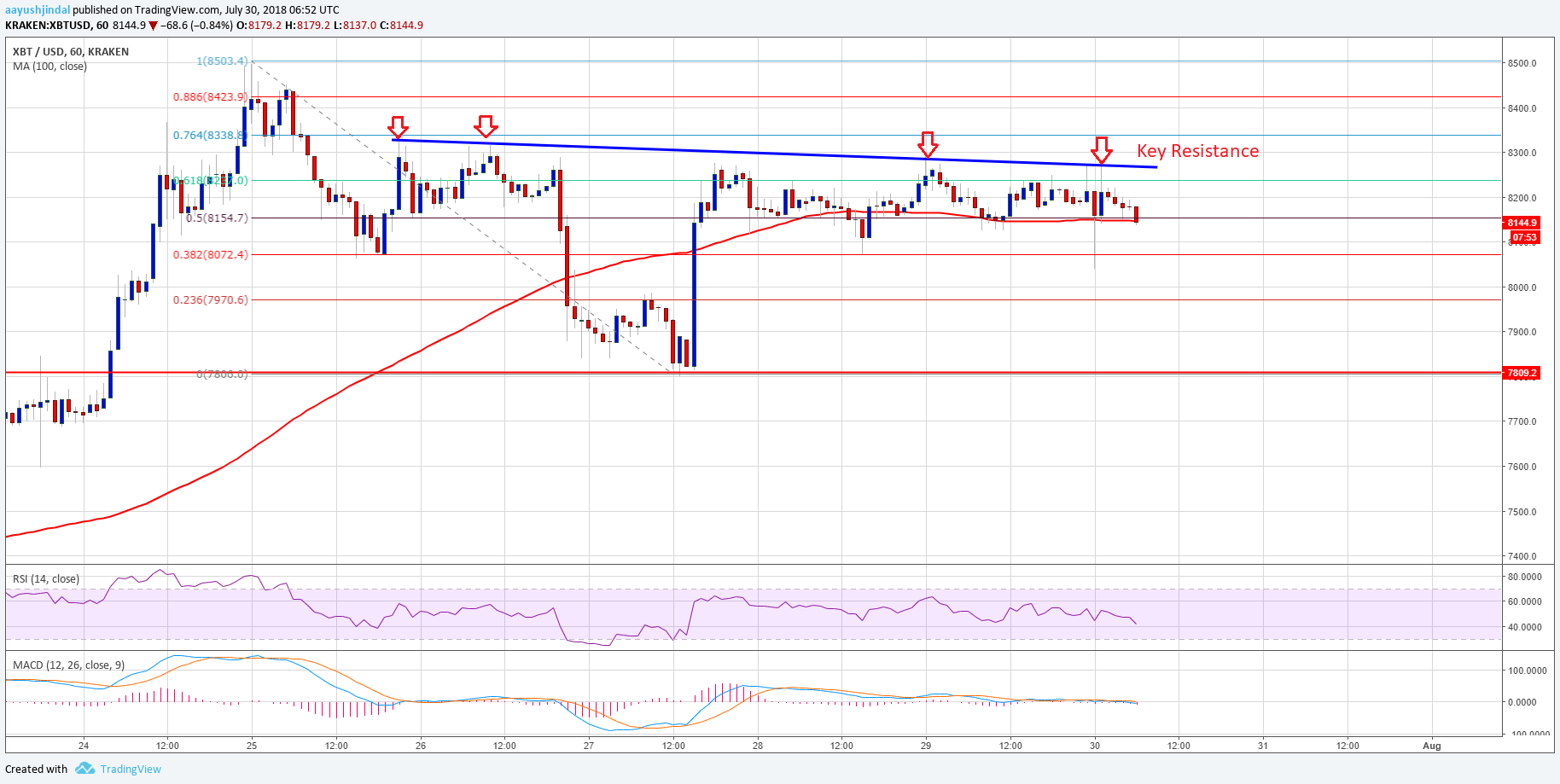 Bitcoin Price Analysis BTC USD