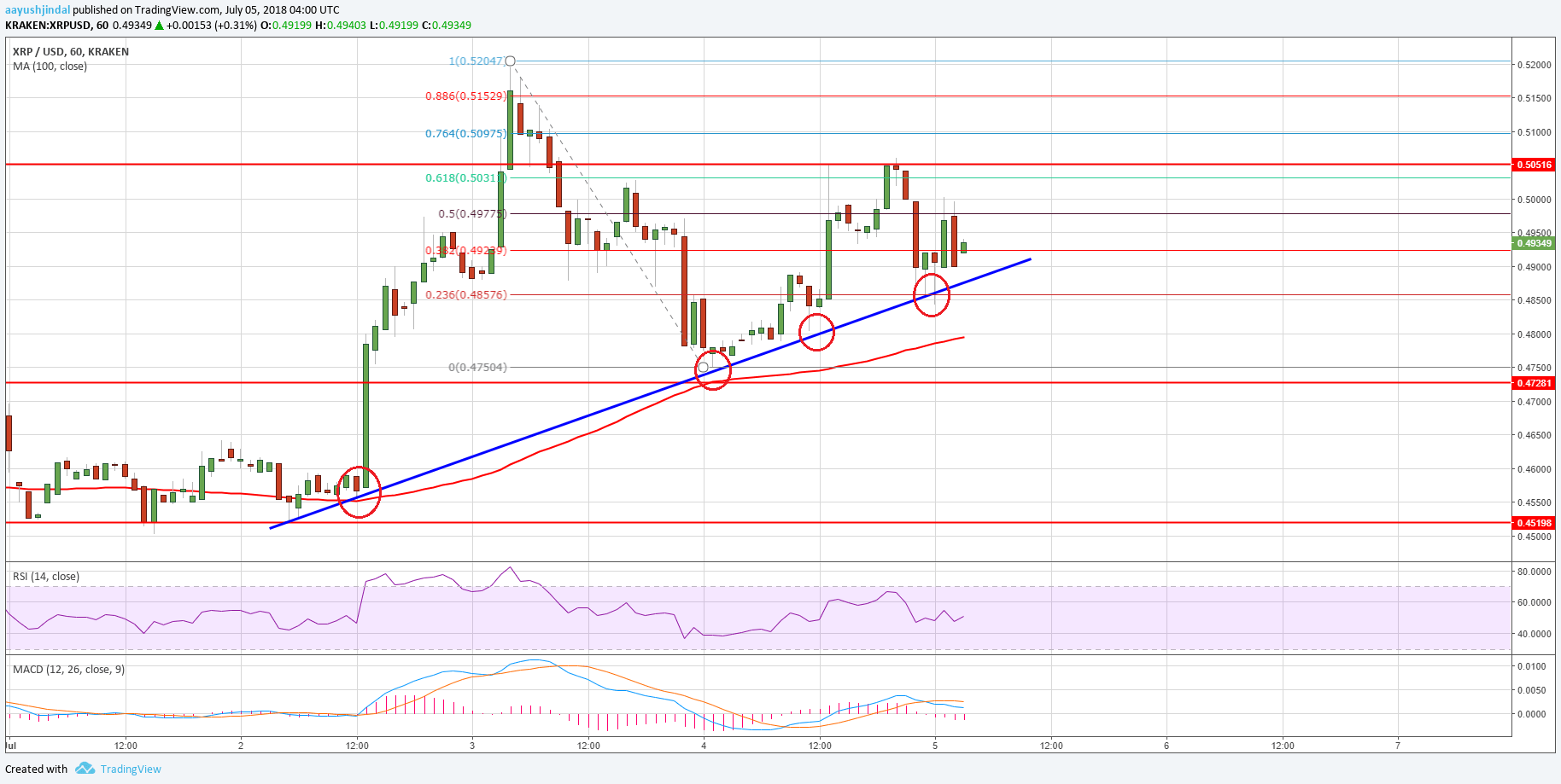Ripple Price Analysis XRP USD