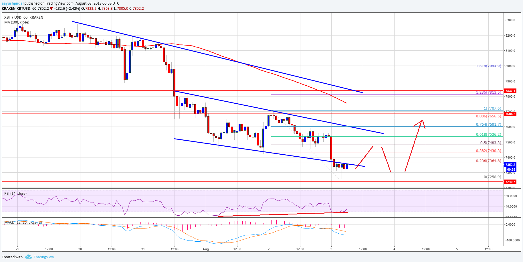 Bitcoin Price Analysis BTC USD