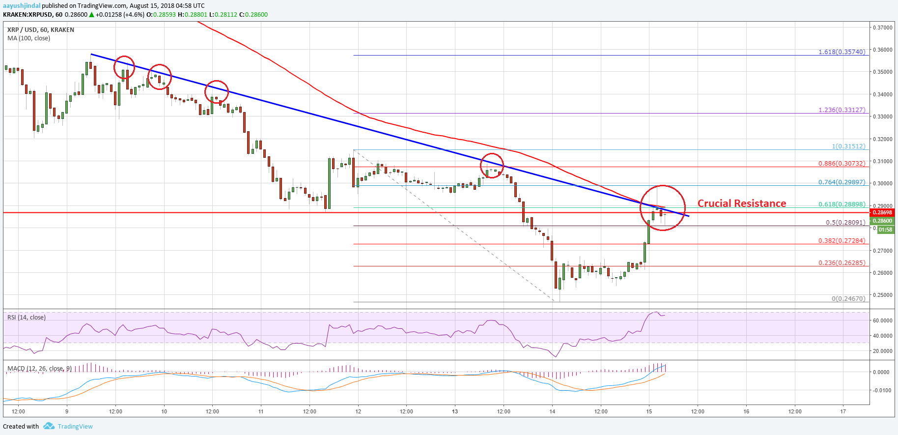 Ripple Price Analysis XRP USD