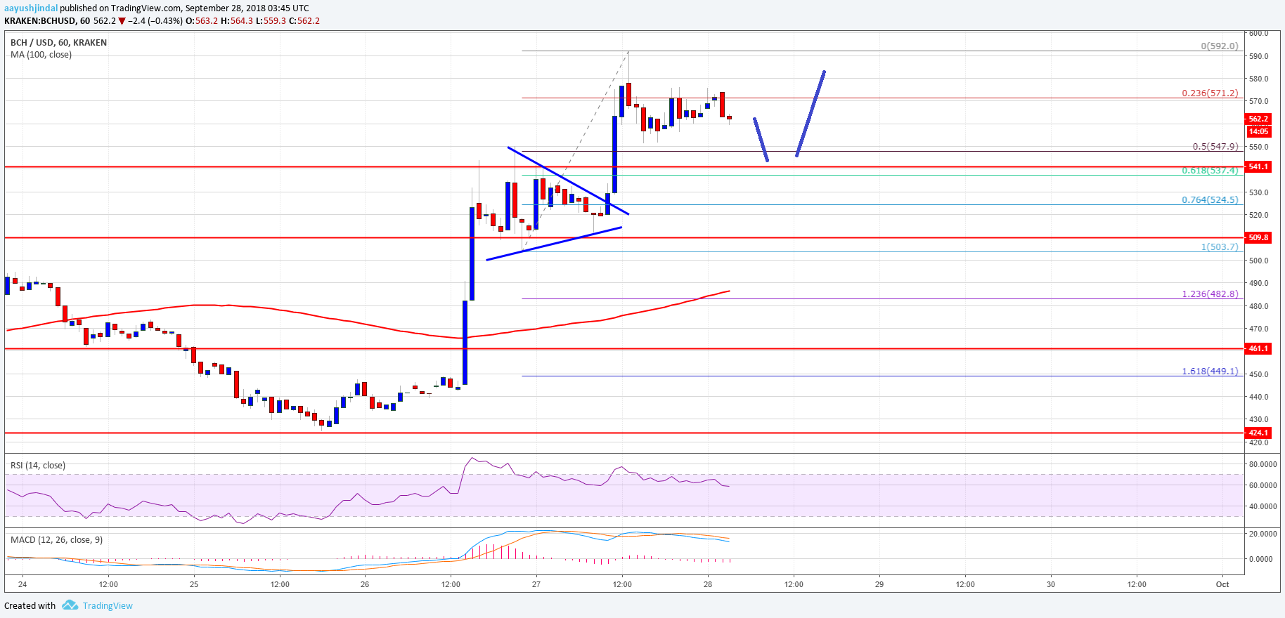 Bitcoin Cash Price Analysis BCH Chart
