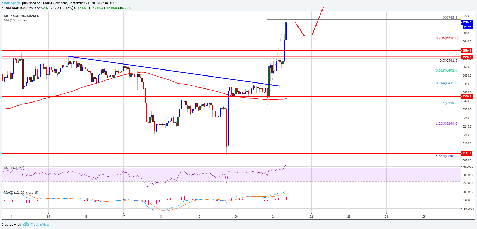 Bitcoin Price Analysis BTC Chart