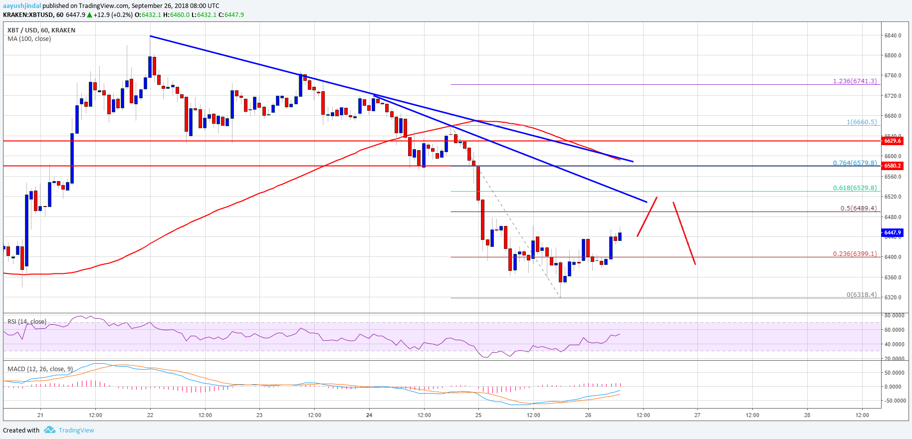 Bitcoin Price Analysis BTC USD Chart