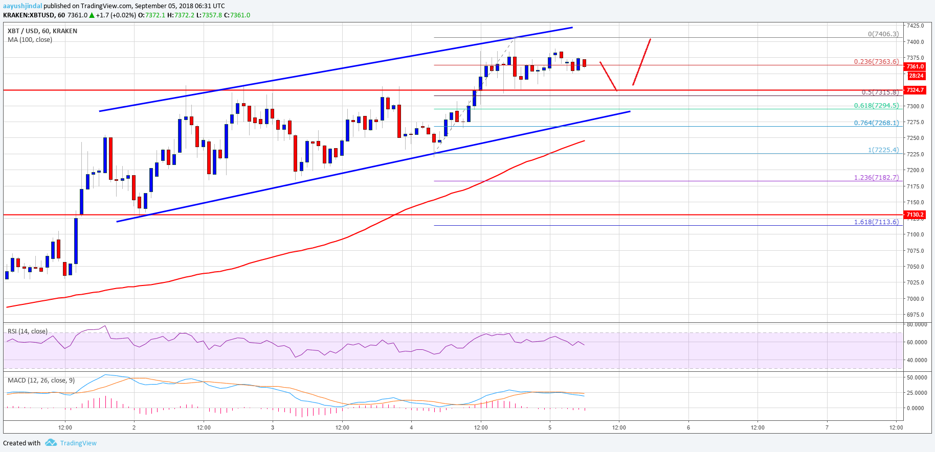 Bitcoin Price Analysis BTC USD Chart