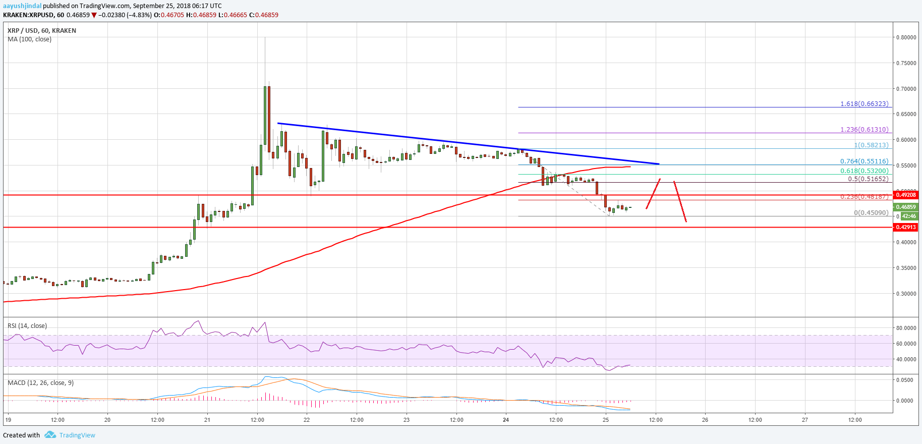 Ripple Price Analysis XRP USD Chart