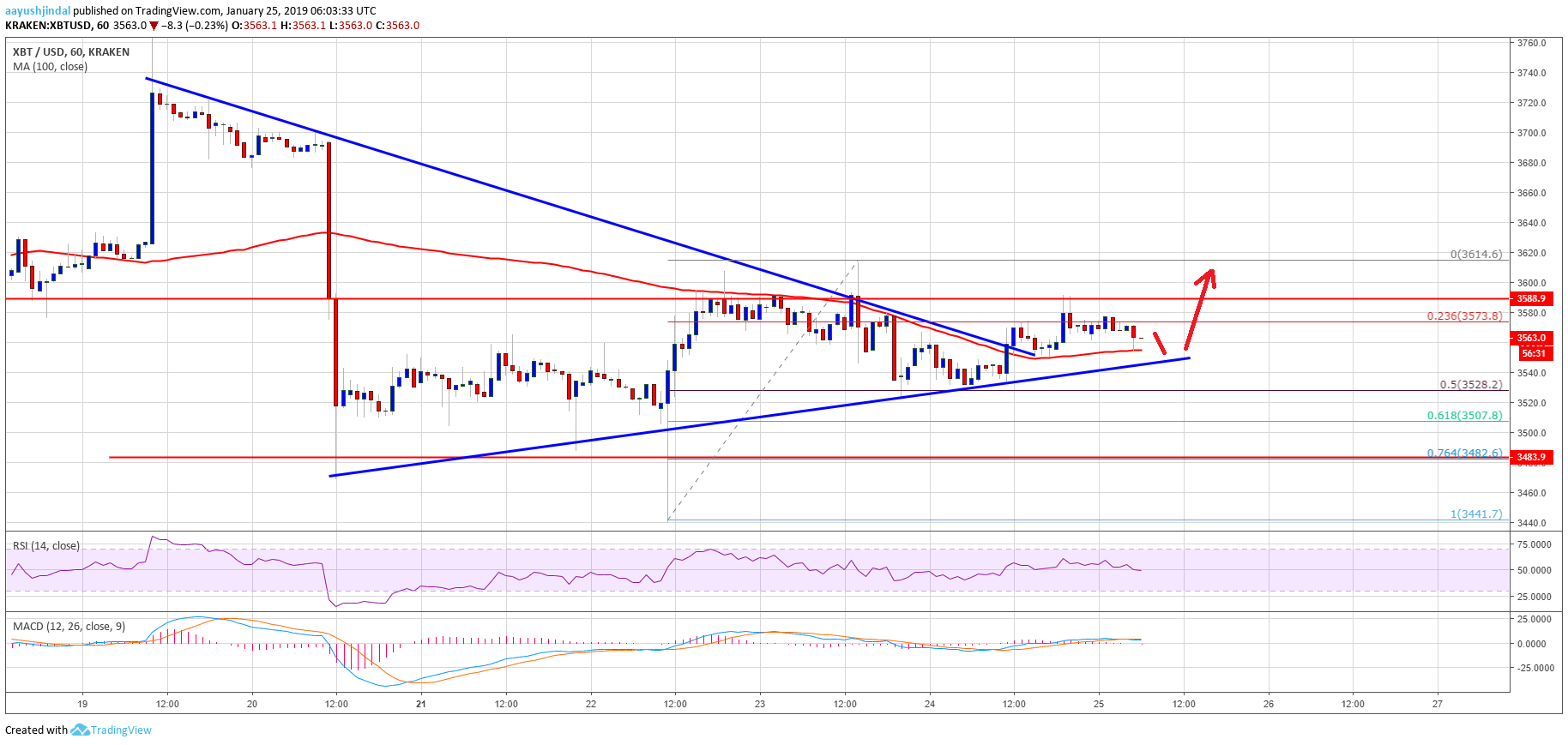 Bitcoin Price Analysis BTC Chart