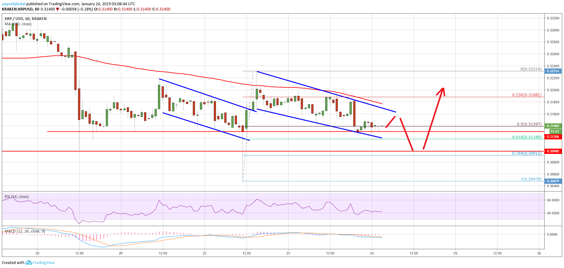 Ripple Price Analysis XRP Chart