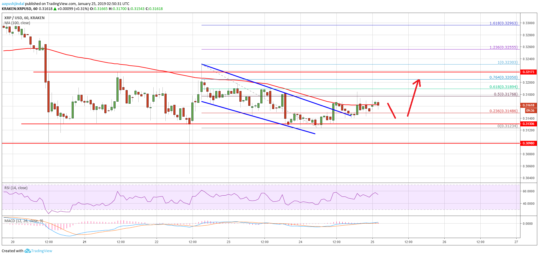 Ripple Price Analysis XRP Chart