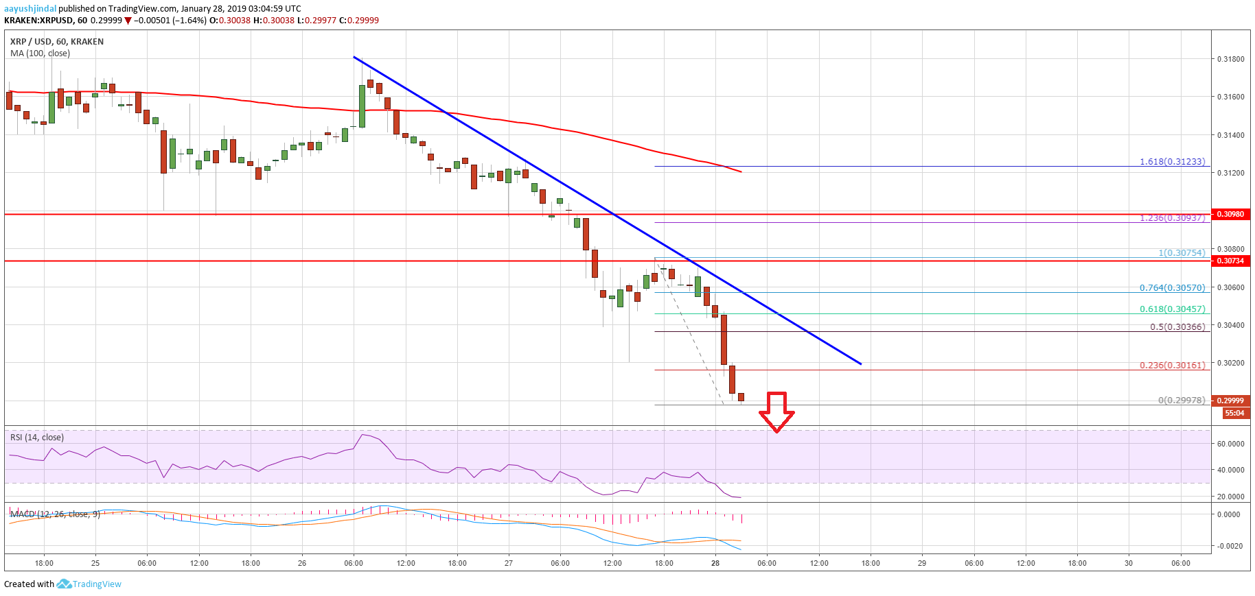 Ripple Price Analysis XRP Chart