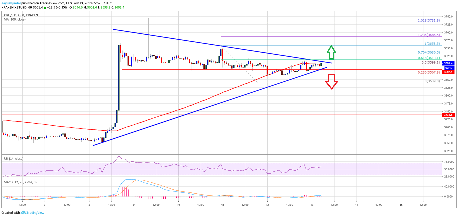 Bitcoin Price Analysis BTC Chart