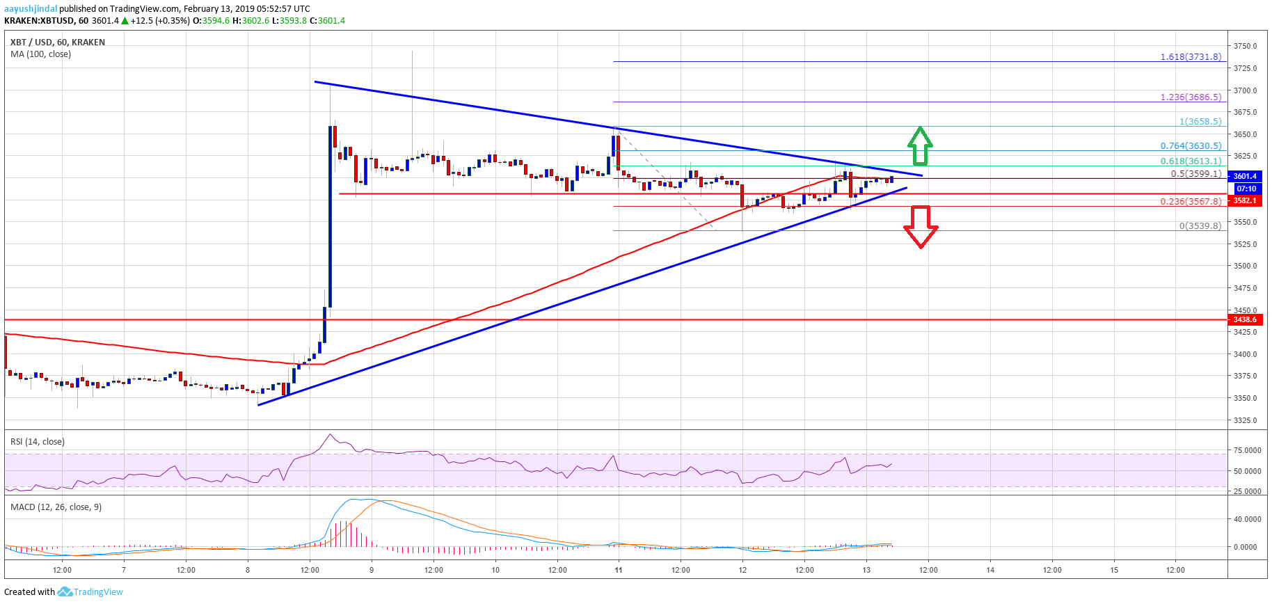 Bitcoin Price Analysis BTC Chart