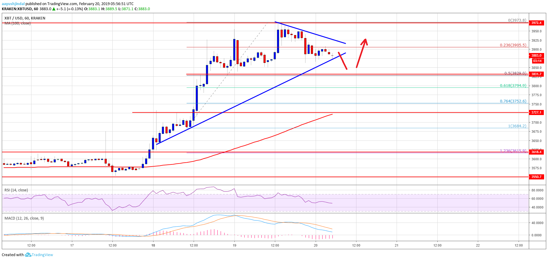 Bitcoin Price Analysis BTC Chart