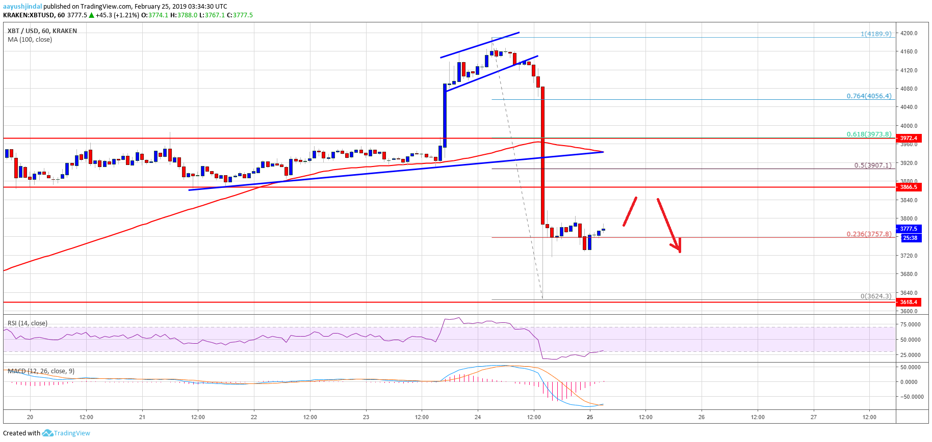 Bitcoin Price Analysis BTC Chart