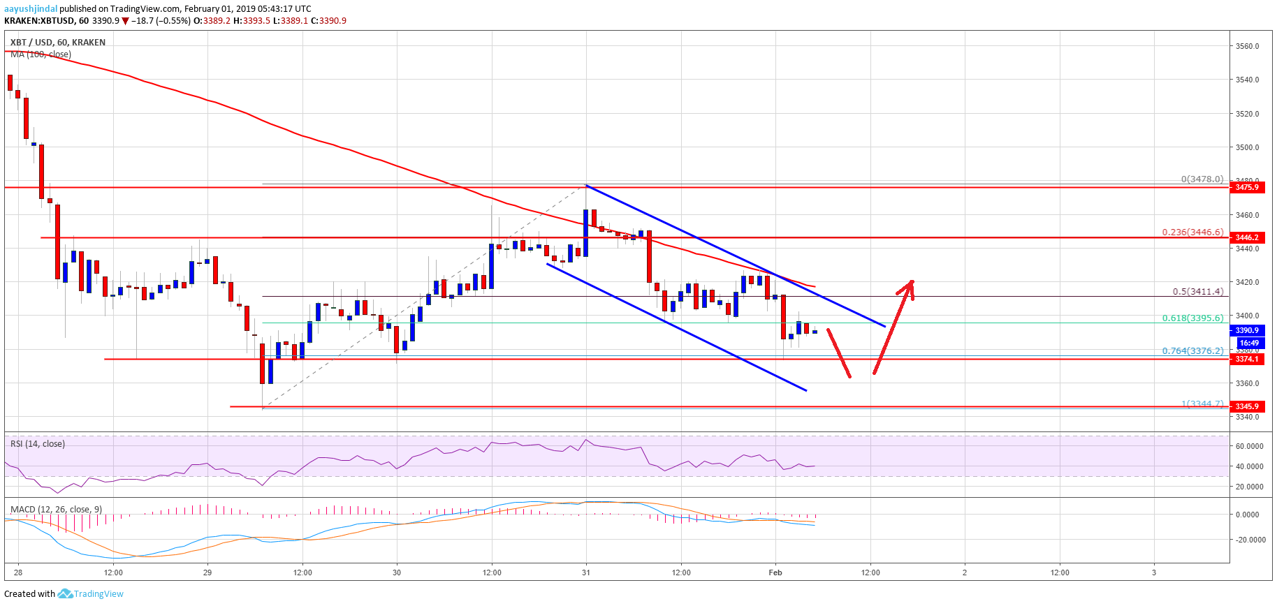 Bitcoin Price Analysis BTC Chart