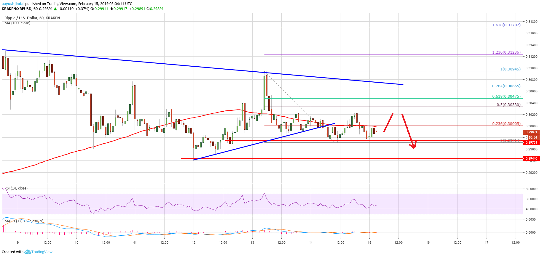 Ripple Price Analysis XRP Chart