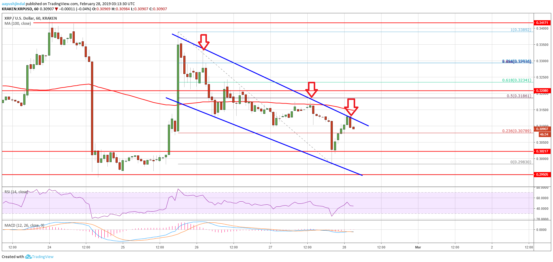 Ripple Price Analysis XRP USD