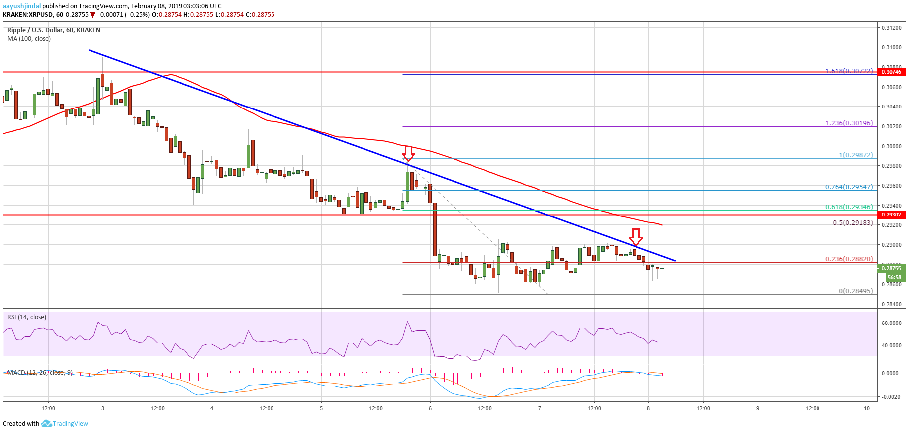 Ripple Price Analysis XRP Chart