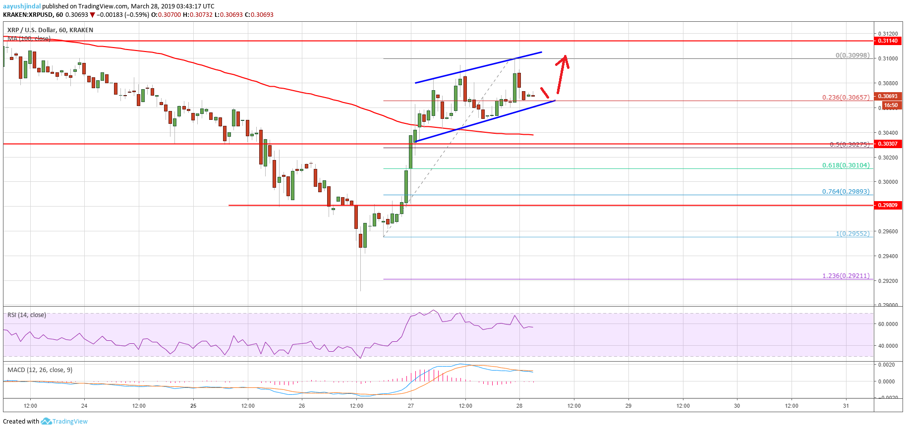 Ripple Price Analysis XRP Chart