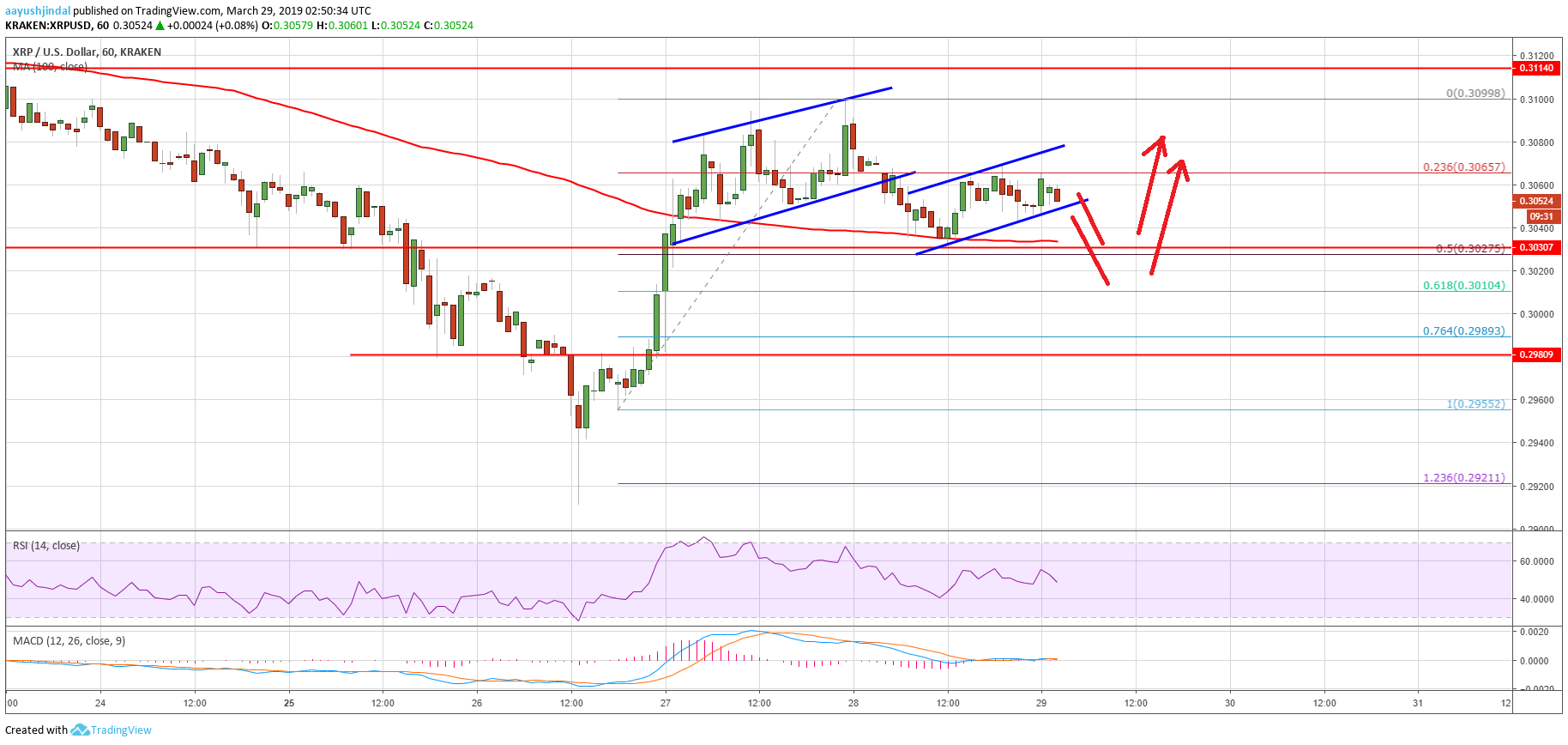 Ripple Price Analysis XRP Chart