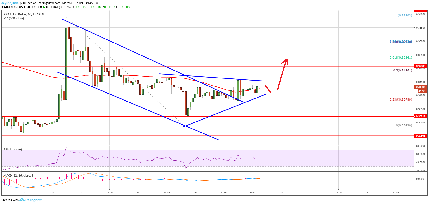 Ripple Price Analysis XRP Chart