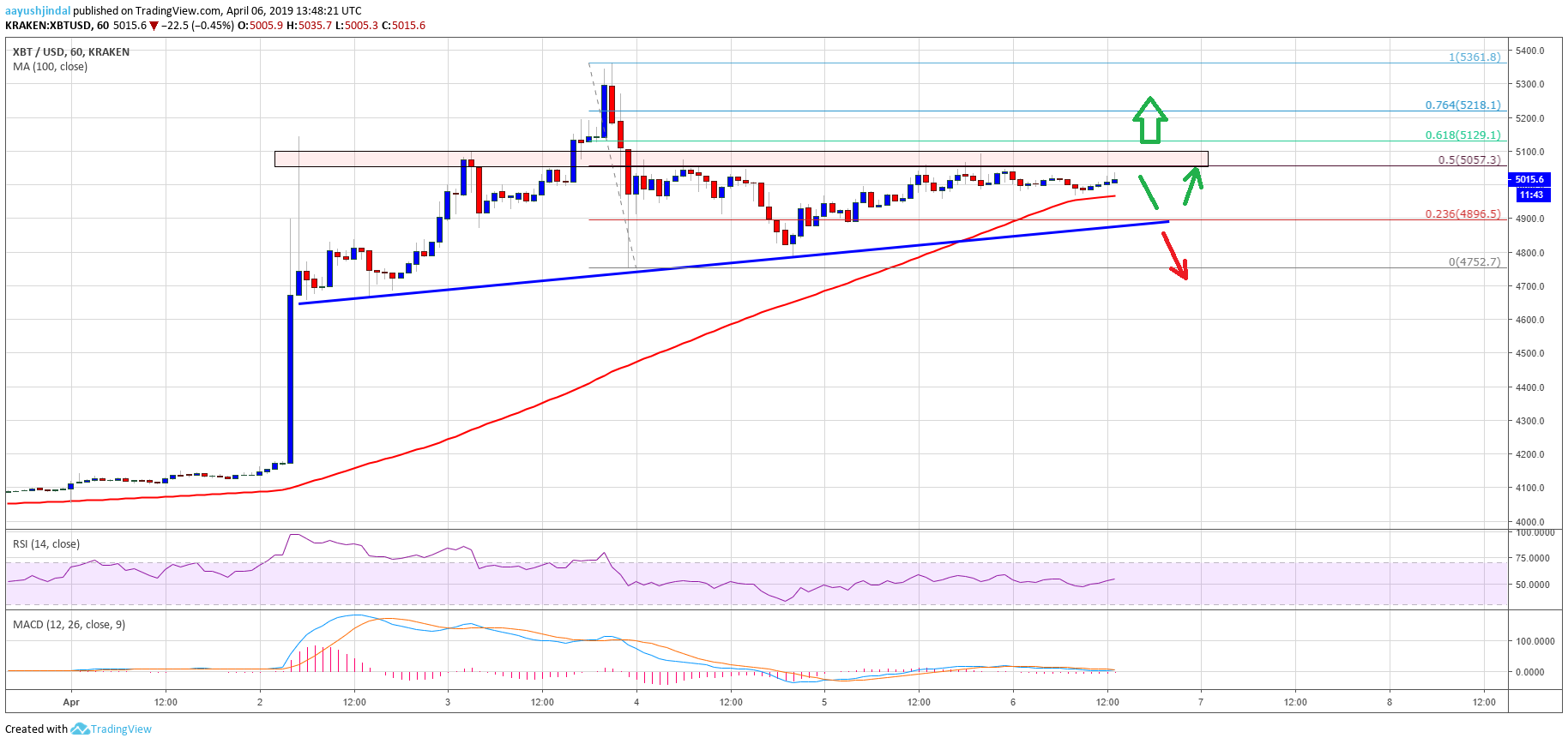 Bitcoin Price Analysis BTC Chart