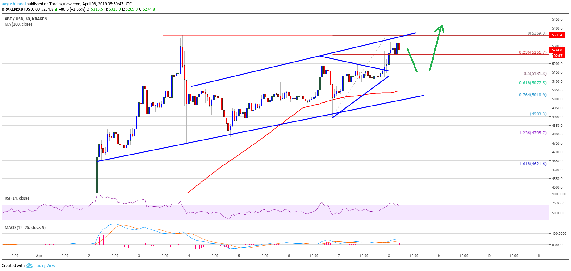 Bitcoin Price Analysis BTC Chart