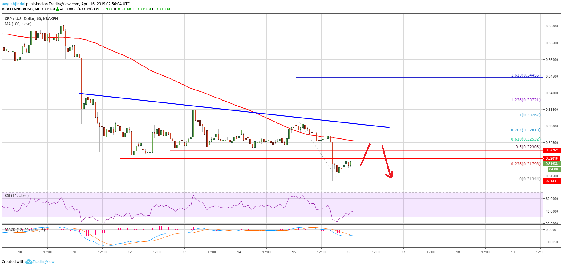 Ripple Price Analysis XRP Chart