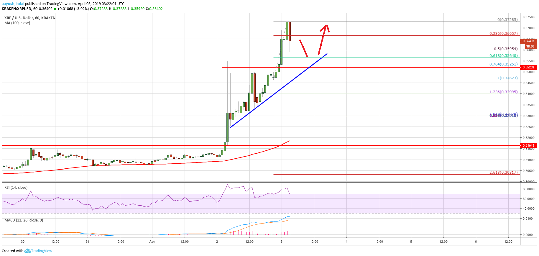 Ripple Price Analysis XRP Chart