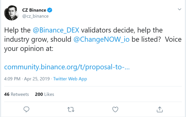 binance, dex