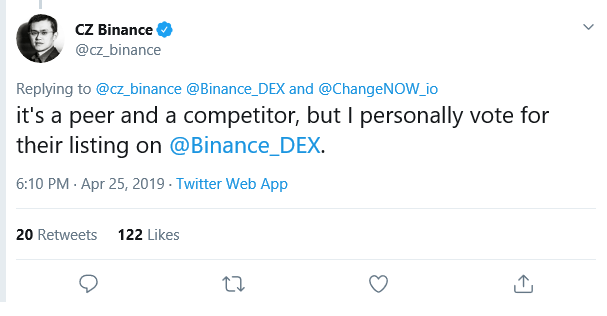 binance, dex