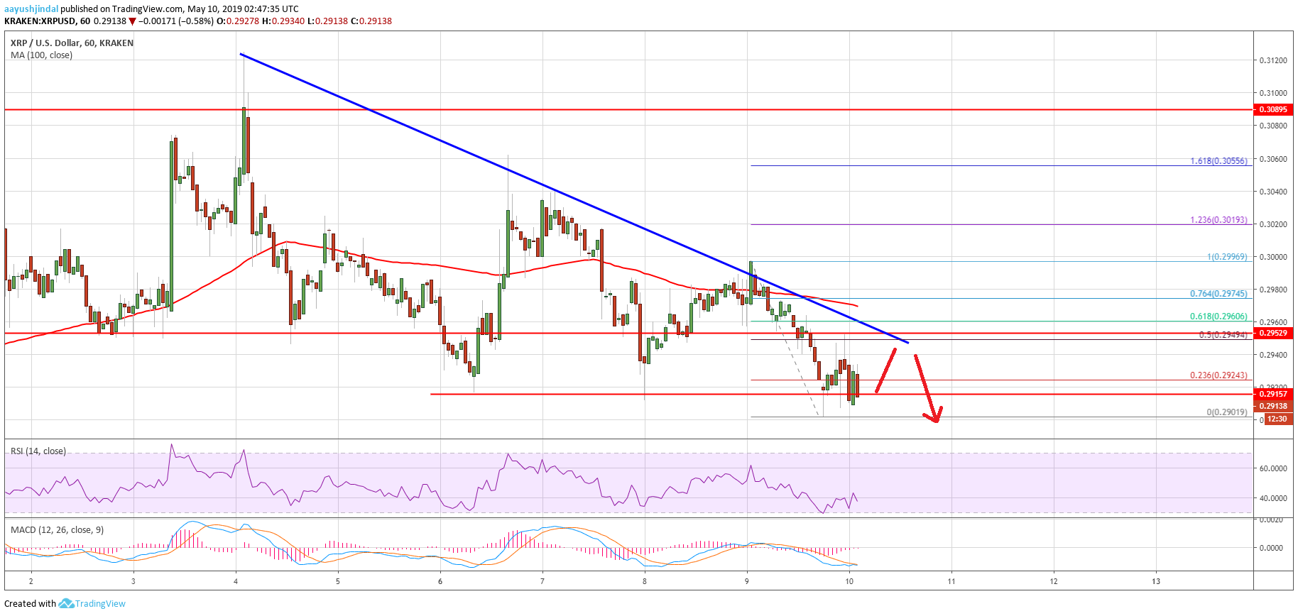 Ripple Price Analysis XRP Chart