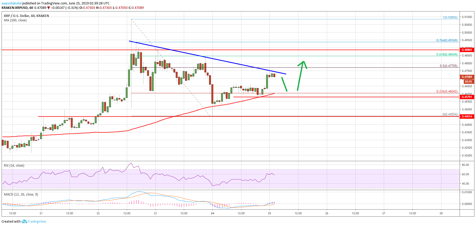 Ripple Price Analysis XRP Chart
