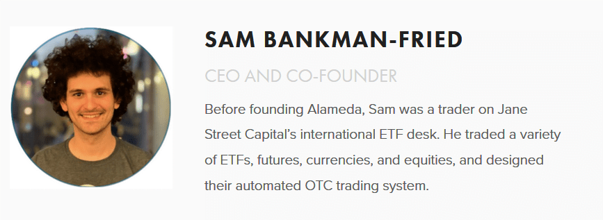 CEO of FTX cryptocurrency exchange