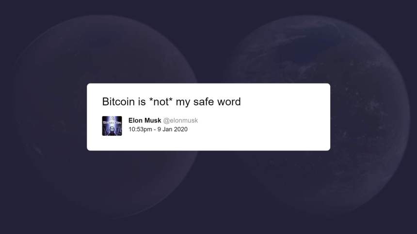 Elon Musk's Bitcoin tweet from January 2020