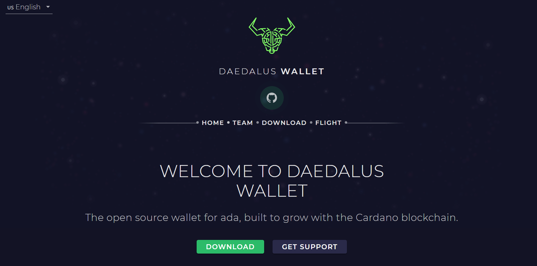 Cardano's native Daedalus wallet