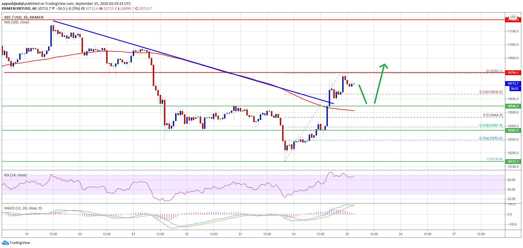 Bitcoin Recovery Runs Into Crucial Resistance, But 100 SMA Holds The Key