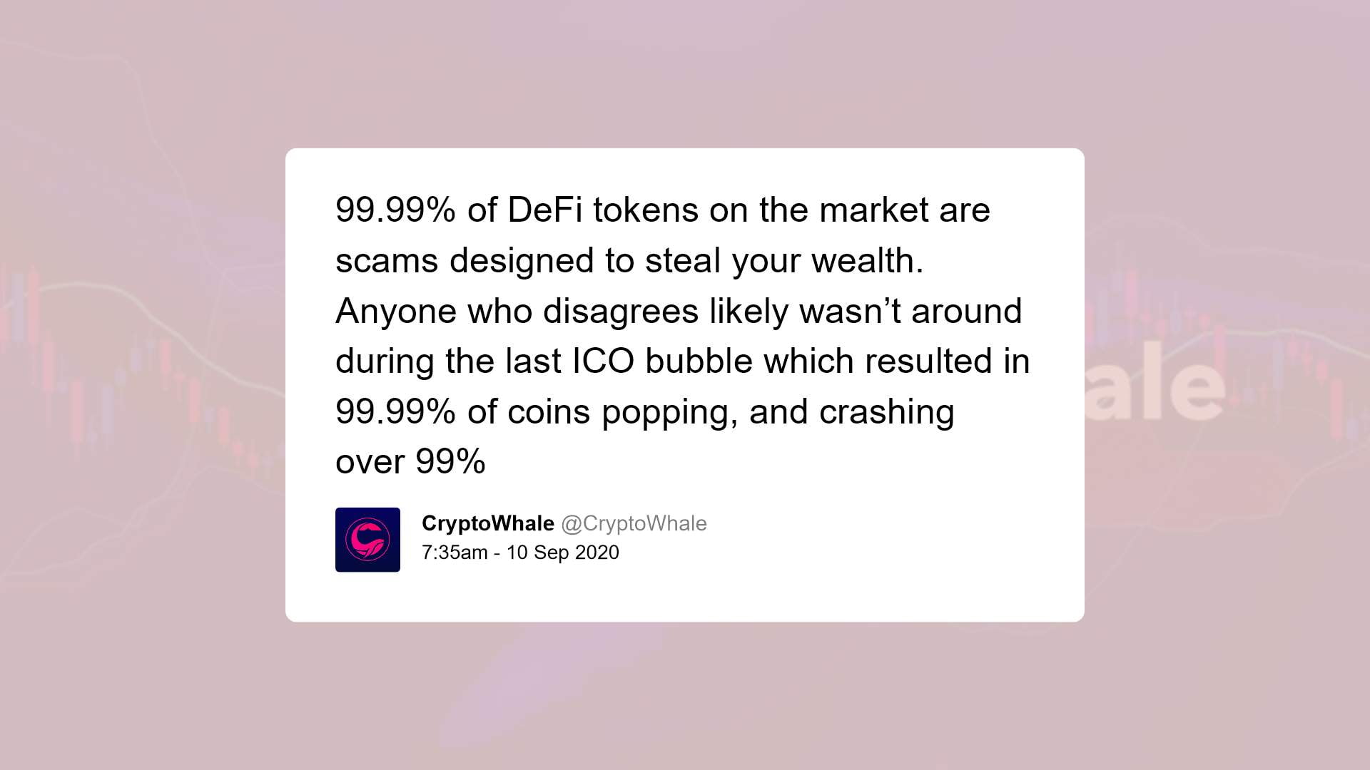 @CryptoWhale warning of DeFi scams