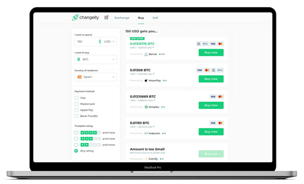 Changelly Launches New Marketplace for Buying Cryptocurrency