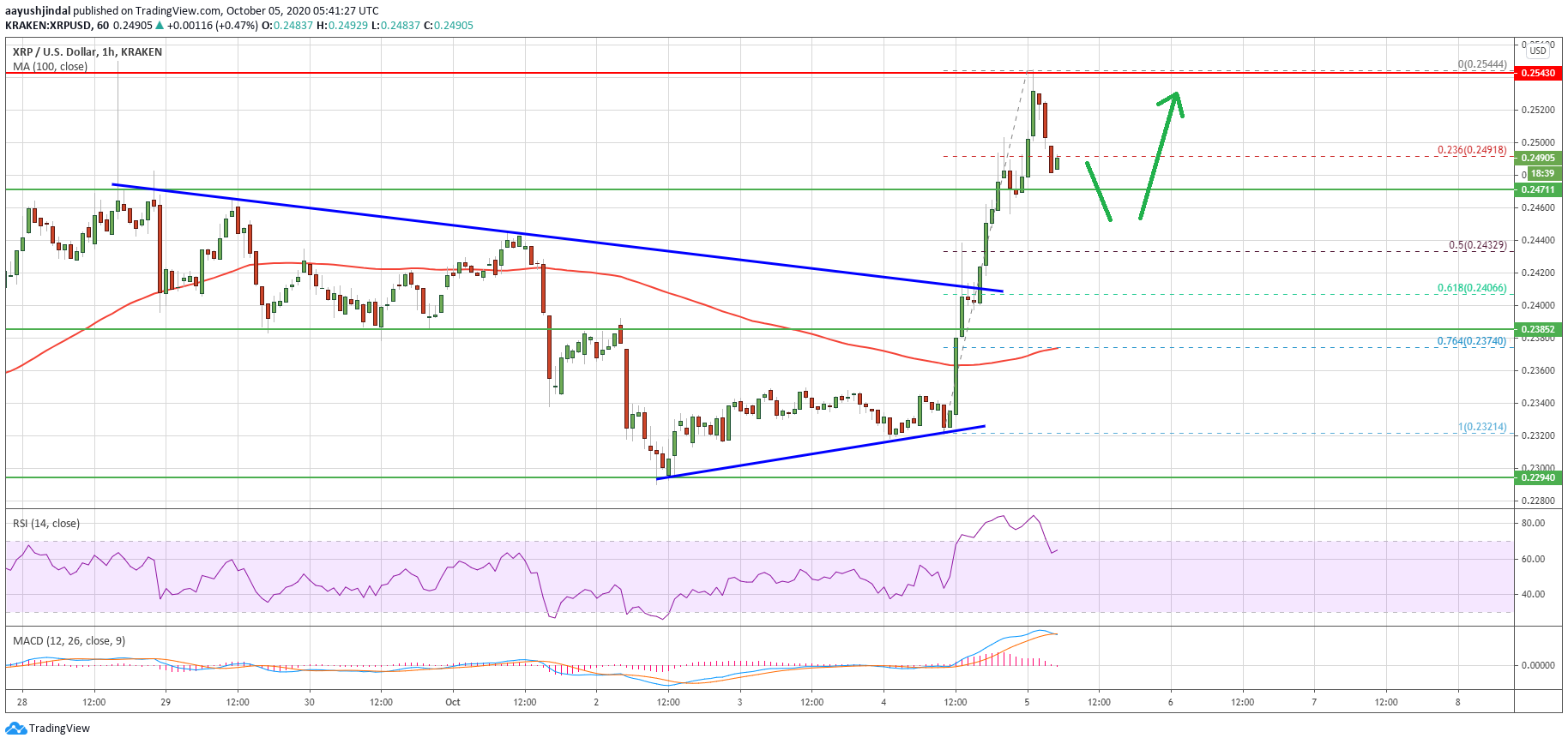 Ripple (XRP) Price Rally Runs Into Significant Resistance: $0.255 Holds The Key