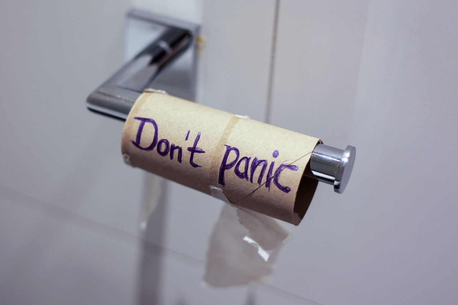 FUD, toilet paper, Don't Panic