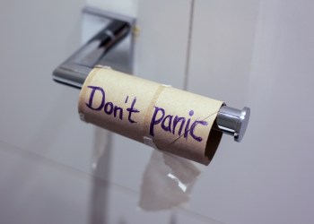 FUD, toilet paper, Don't Panic